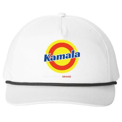 Vote Kamala Harris Removes Nasty Orange Stains Detergent Fun Snapback Five-Panel Rope Hat