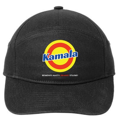 Vote Kamala Harris Removes Nasty Orange Stains Detergent Fun 7-Panel Snapback Hat