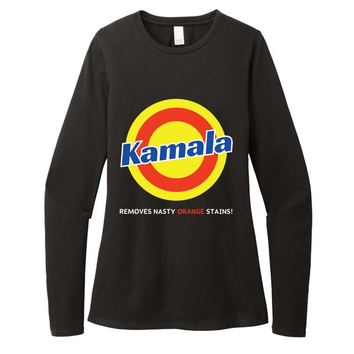 Vote Kamala Harris Removes Nasty Orange Stains Detergent Fun Womens CVC Long Sleeve Shirt