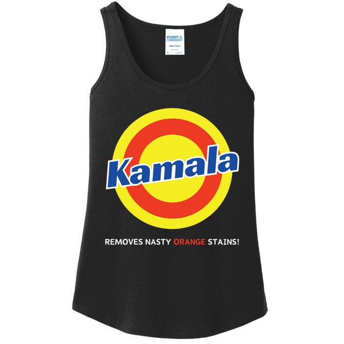 Vote Kamala Harris Removes Nasty Orange Stains Detergent Fun Ladies Essential Tank