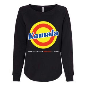 Vote Kamala Harris Removes Nasty Orange Stains Detergent Fun Womens California Wash Sweatshirt