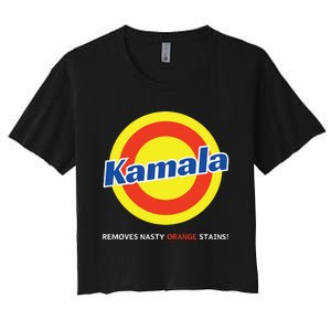 Vote Kamala Harris Removes Nasty Orange Stains Detergent Fun Women's Crop Top Tee