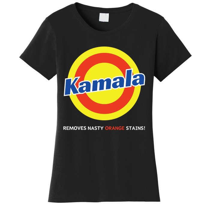 Vote Kamala Harris Removes Nasty Orange Stains Detergent Fun Women's T-Shirt