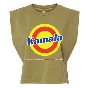 Vote Kamala Harris Removes Nasty Orange Stains Detergent Fun Garment-Dyed Women's Muscle Tee