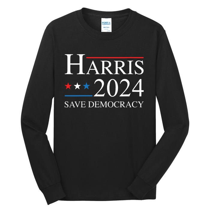 Vote Kamala Harris For President 2024 Election Democratic Tall Long Sleeve T-Shirt