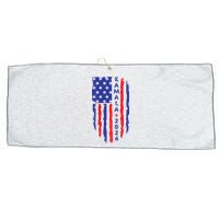 Vote Kamala Harris For President 2024 Election Usa Flag President Kamalaharris Large Microfiber Waffle Golf Towel