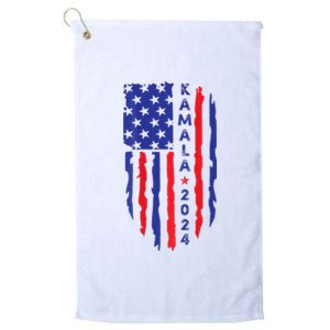 Vote Kamala Harris For President 2024 Election Usa Flag President Kamalaharris Platinum Collection Golf Towel