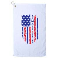 Vote Kamala Harris For President 2024 Election Usa Flag President Kamalaharris Platinum Collection Golf Towel