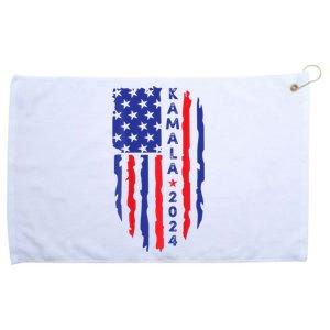 Vote Kamala Harris For President 2024 Election Usa Flag President Kamalaharris Grommeted Golf Towel