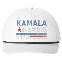 Vintage Kamala Harris 2024 For President Election Campaign Snapback Five-Panel Rope Hat