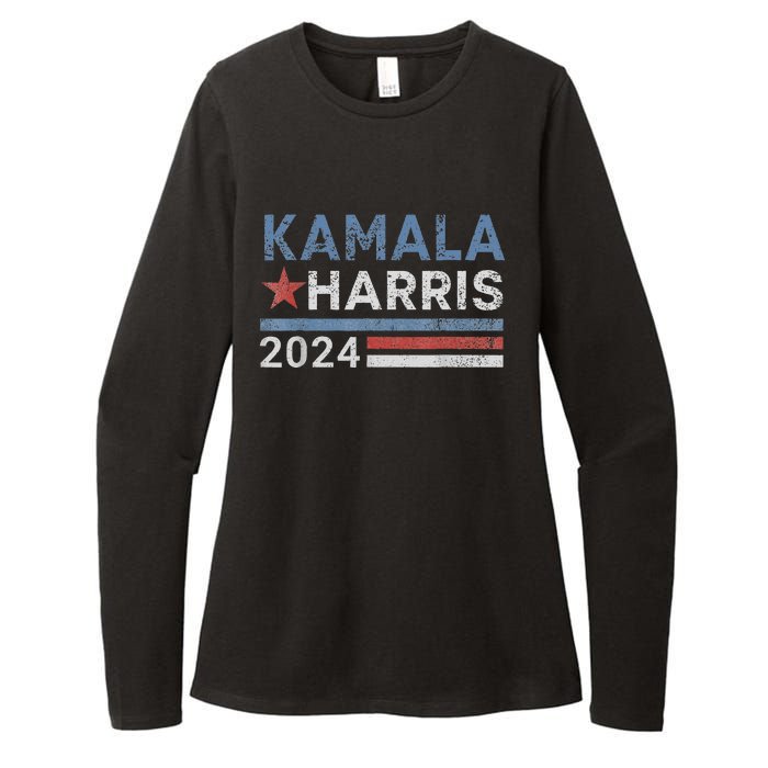 Vintage Kamala Harris 2024 For President Election Campaign Womens CVC Long Sleeve Shirt