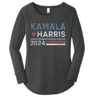 Vintage Kamala Harris 2024 For President Election Campaign Women's Perfect Tri Tunic Long Sleeve Shirt