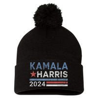 Vintage Kamala Harris 2024 For President Election Campaign Pom Pom 12in Knit Beanie