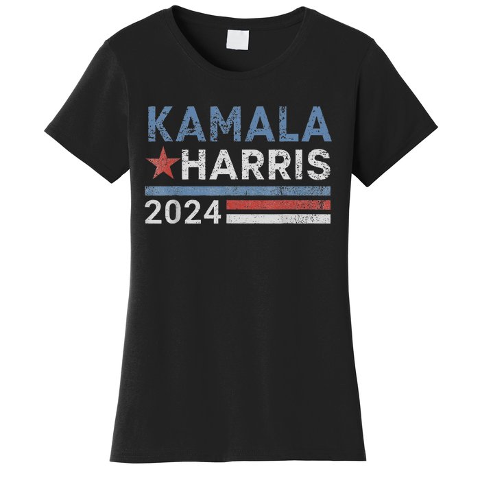 Vintage Kamala Harris 2024 For President Election Campaign Women's T-Shirt