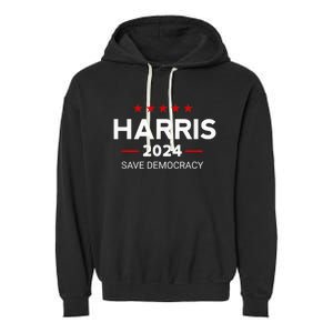 Vote Kamala Harris For Presidential Election 2024 Democratpresident Kamalaharris Garment-Dyed Fleece Hoodie