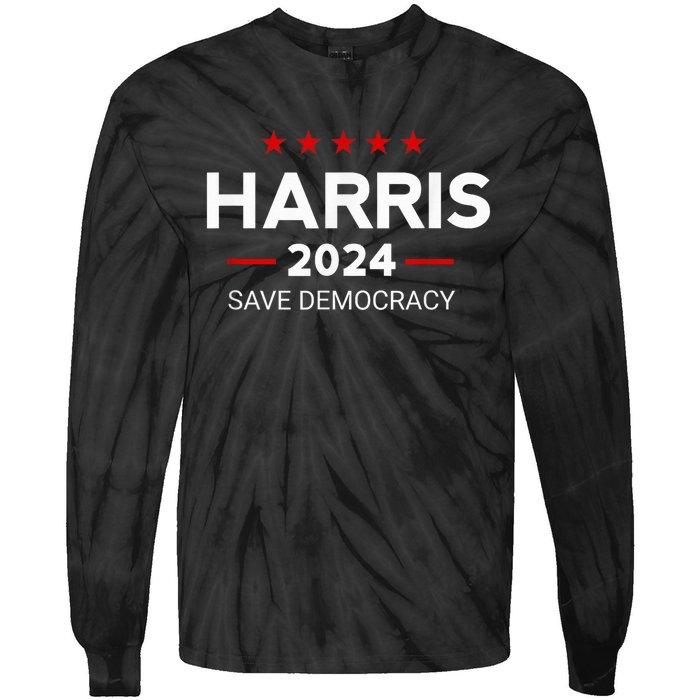 Vote Kamala Harris For Presidential Election 2024 Democratpresident Kamalaharris Tie-Dye Long Sleeve Shirt