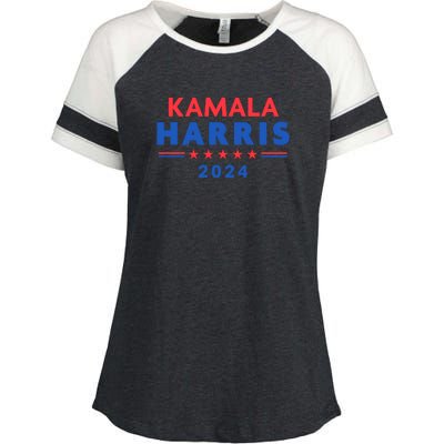 Vote Kamala Harris For President 2024 Election Enza Ladies Jersey Colorblock Tee