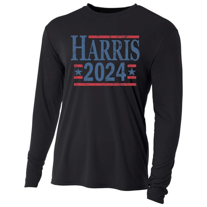 Vintage Kamala Harris 2024 Cooling Performance Long Sleeve Crew