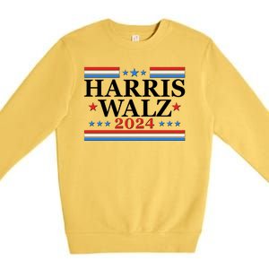 Vote Kamala Harris Tim Walz 2024 Election Premium Crewneck Sweatshirt