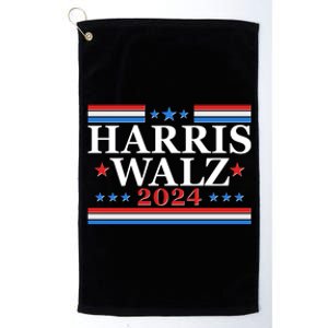 Vote Kamala Harris Tim Walz 2024 Election Platinum Collection Golf Towel