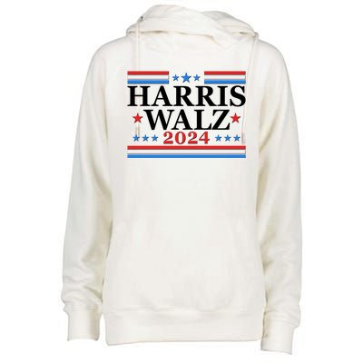 Vote Kamala Harris Tim Walz 2024 Election Womens Funnel Neck Pullover Hood