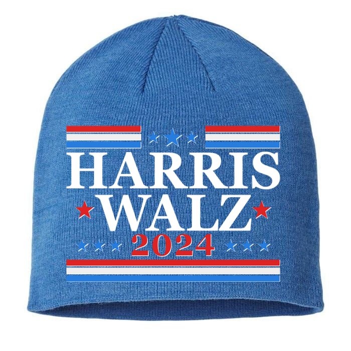 Vote Kamala Harris Tim Walz 2024 Election Sustainable Beanie