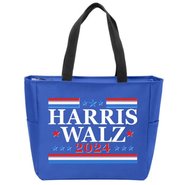 Vote Kamala Harris Tim Walz 2024 Election Zip Tote Bag