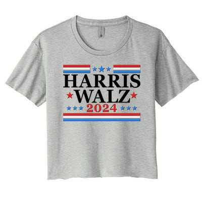 Vote Kamala Harris Tim Walz 2024 Election Women's Crop Top Tee