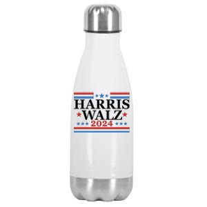 Vote Kamala Harris Tim Walz 2024 Election Stainless Steel Insulated Water Bottle