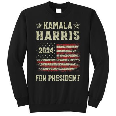 Vintage Kamala Harris 2024 For President Election Campaign Gift Sweatshirt