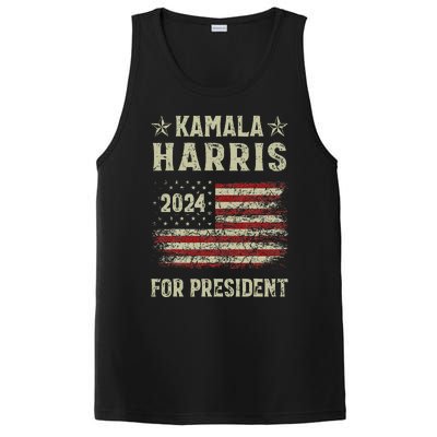 Vintage Kamala Harris 2024 For President Election Campaign Gift PosiCharge Competitor Tank