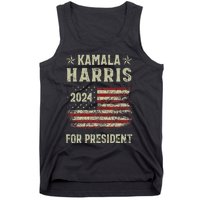 Vintage Kamala Harris 2024 For President Election Campaign Gift Tank Top