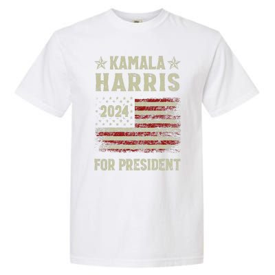 Vintage Kamala Harris 2024 For President Election Campaign Gift Garment-Dyed Heavyweight T-Shirt