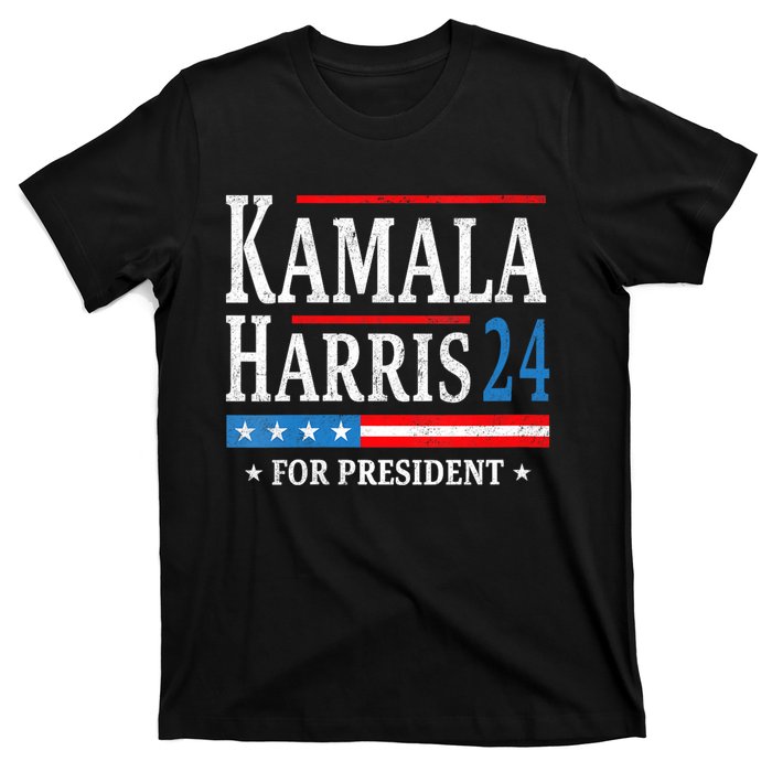 Vintage Kamala Harris 2024 For President Election Campaign T-Shirt