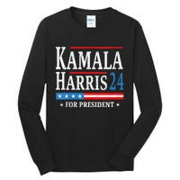 Vintage Kamala Harris 2024 For President Election Campaign Tall Long Sleeve T-Shirt