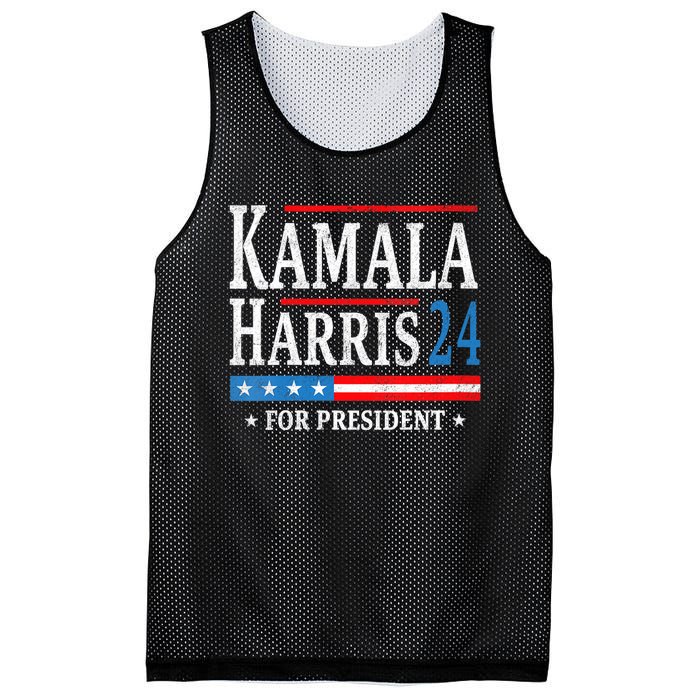 Vintage Kamala Harris 2024 For President Election Campaign Mesh Reversible Basketball Jersey Tank