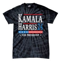 Vintage Kamala Harris 2024 For President Election Campaign Tie-Dye T-Shirt