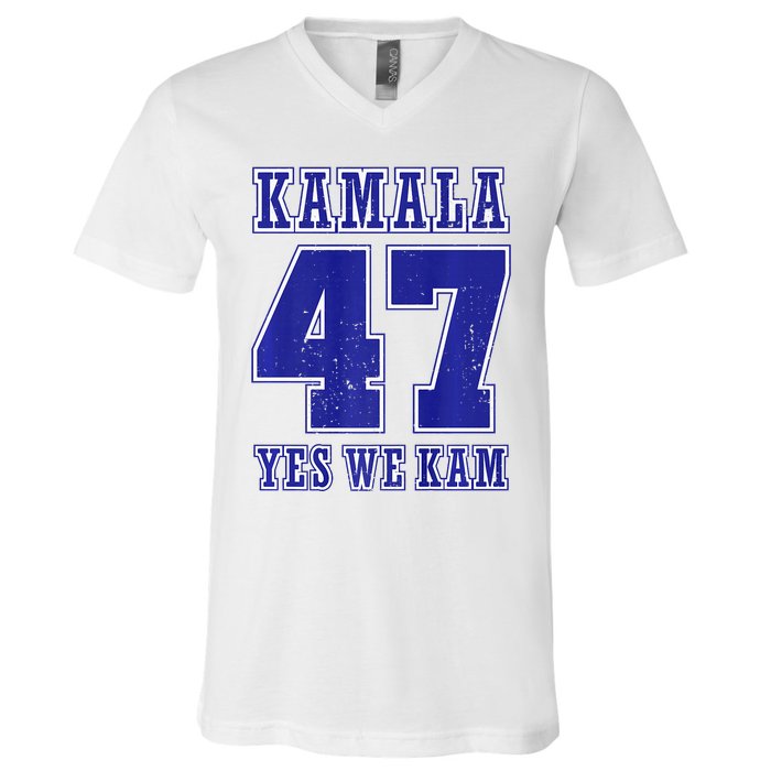 Vote Kamala Harris 47 Th President Yes We Kam 2024 Election V-Neck T-Shirt