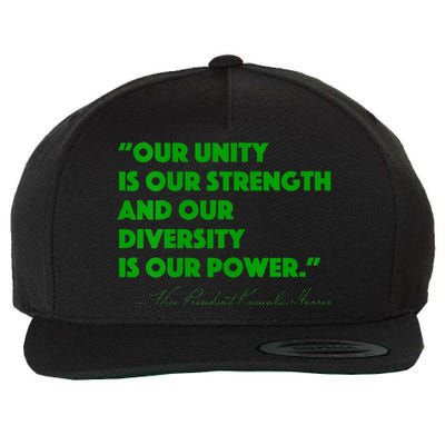 Vp Kamala Harris Quote Wool Snapback Cap