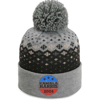 Vintage Kamala Harris 2024 Election Emblem The Baniff Cuffed Pom Beanie