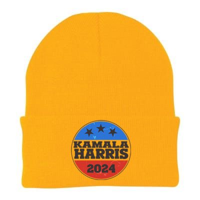 Vintage Kamala Harris 2024 Election Emblem Knit Cap Winter Beanie