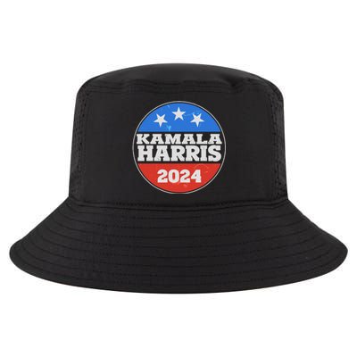 Vintage Kamala Harris 2024 Election Emblem Cool Comfort Performance Bucket Hat