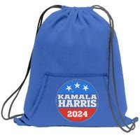 Vintage Kamala Harris 2024 Election Emblem Sweatshirt Cinch Pack Bag