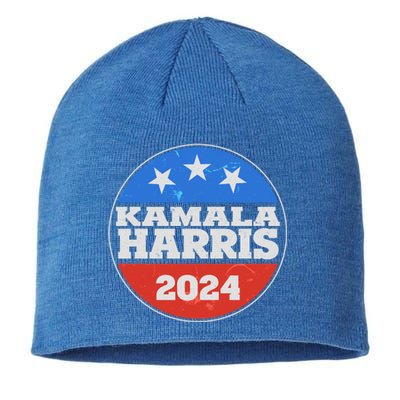 Vintage Kamala Harris 2024 Election Emblem Sustainable Beanie