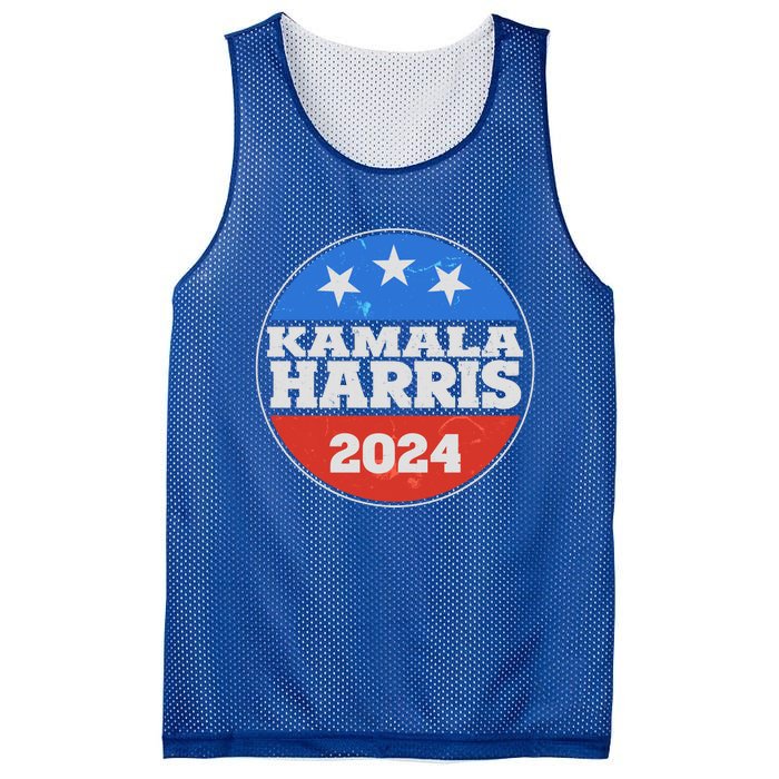 Vintage Kamala Harris 2024 Election Emblem Mesh Reversible Basketball Jersey Tank