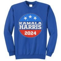 Vintage Kamala Harris 2024 Election Emblem Tall Sweatshirt