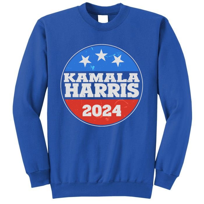 Vintage Kamala Harris 2024 Election Emblem Tall Sweatshirt