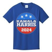 Vintage Kamala Harris 2024 Election Emblem Kids T-Shirt