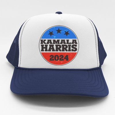 Vintage Kamala Harris 2024 Election Emblem Trucker Hat