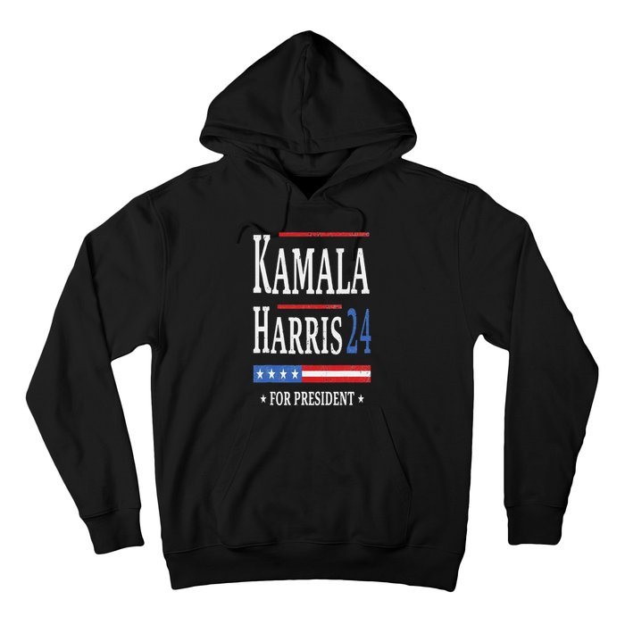 Vintage Kamala Harris 2024 For President Election Campaign Hoodie